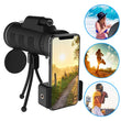 Smartphone Monocular Telescope with Compass Phone Clip Tripod